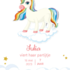 gepersonaliseerde uitnodiging unicorn