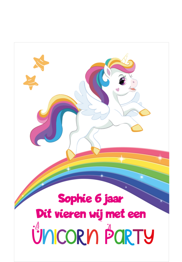 Unicorn uitnodiging