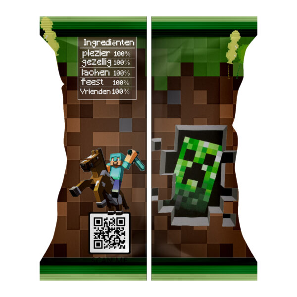 chips zakje Minecraft traktatie