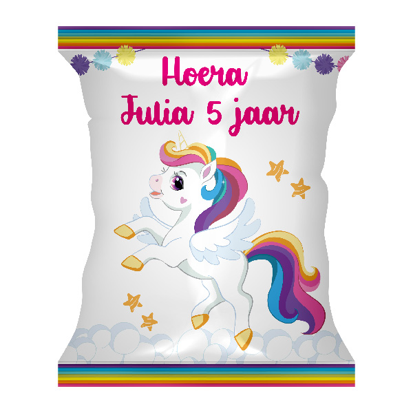 chips zakje unicorn traktatie