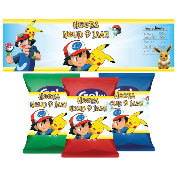 chips wikkel traktatie Pokémon
