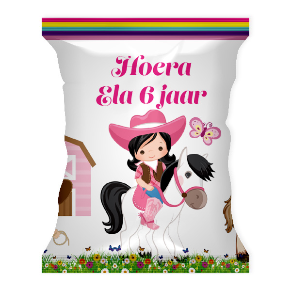 chips zakje cowgirl paarden