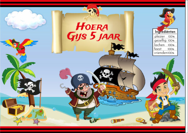 Piraten chips zakje