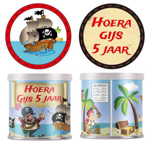 Pringles wikkel piraten traktatie