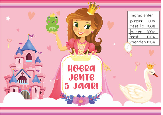 chips zakje prinsessen traktatie
