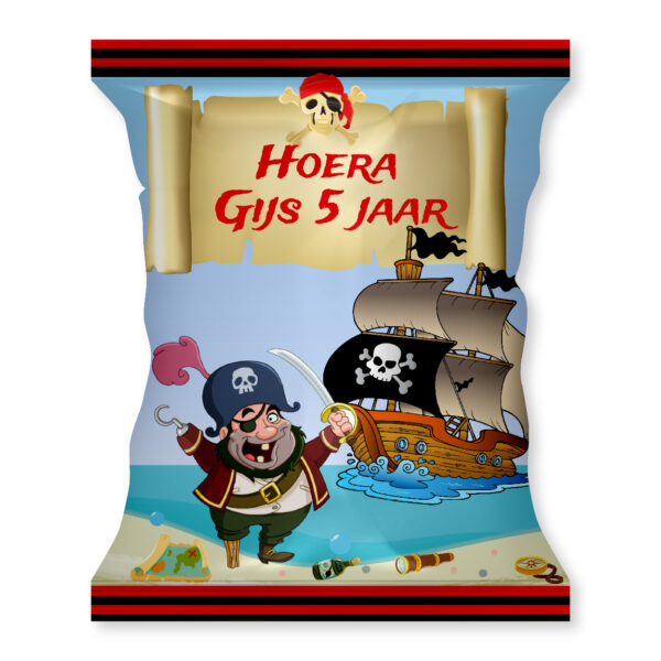 Piraten chips zakje traktatie