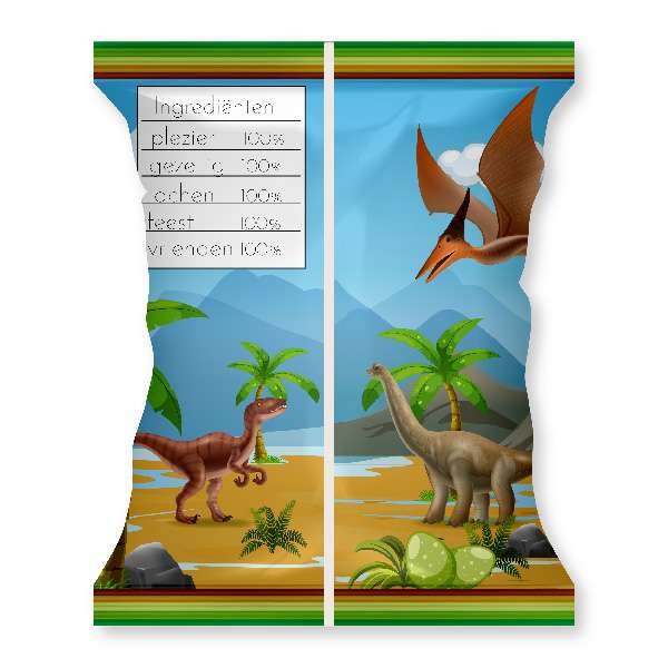 chips zakje dinosaurus