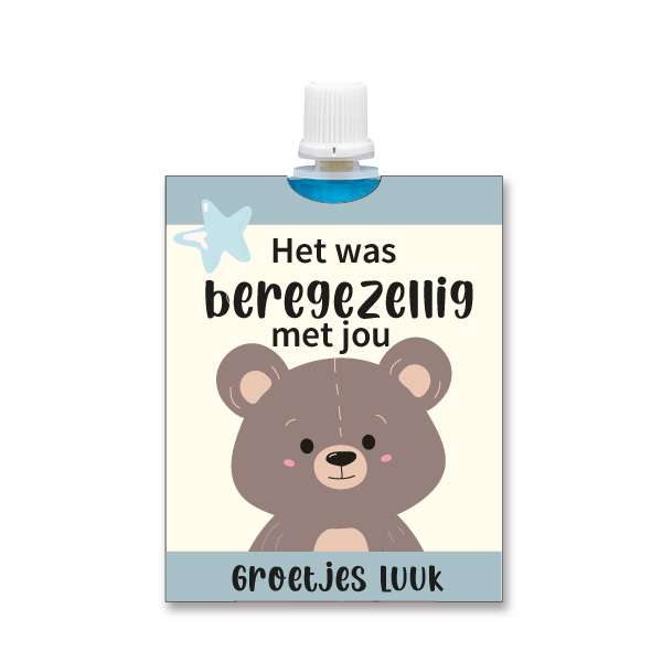het was berengezellig met jou knijpfruit wikkel