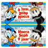 Donald Duck traktatie snoekzak label