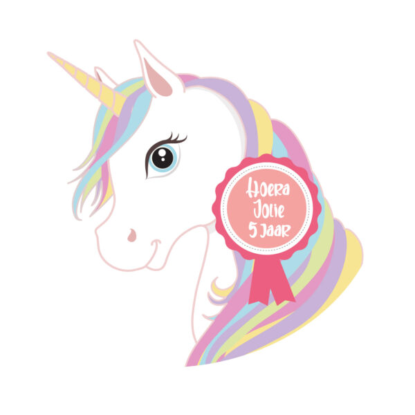 unicorn met snoepband traktatie