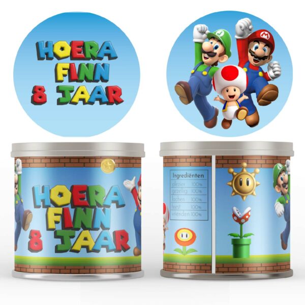 super mario pringles wikkel traktatie
