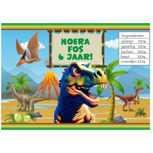 dinosaurus chips zakje dino traktatie