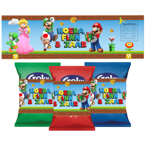 Super Mario chips wikkel Super Mario chips wikkel