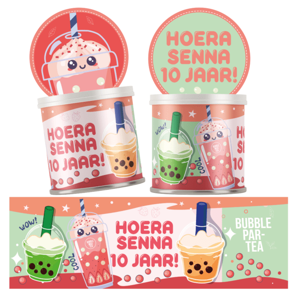 Bubble Tea traktatie Pringles wikkel