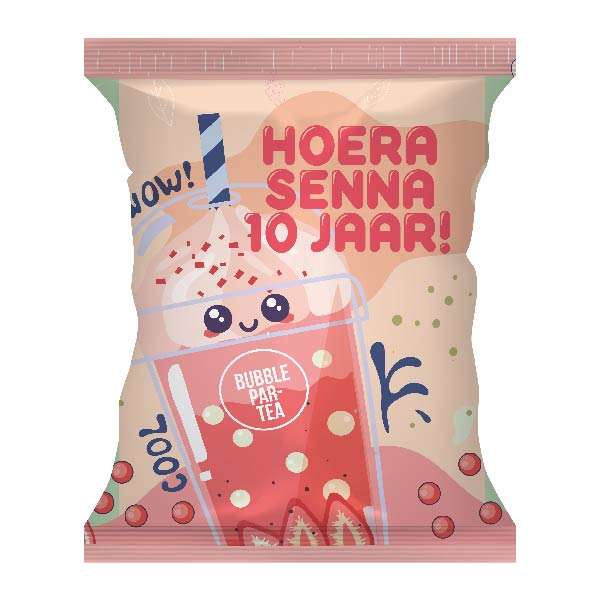 Bubble Tea traktatie chips zakje