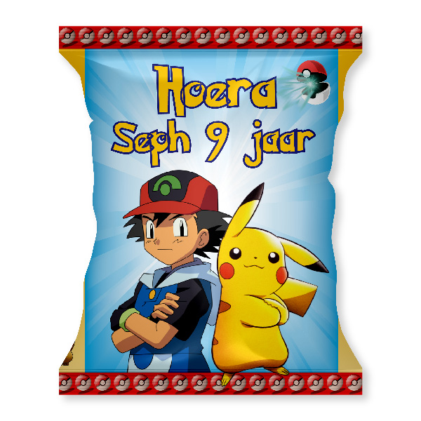 chips zakje Pokémon traktatie