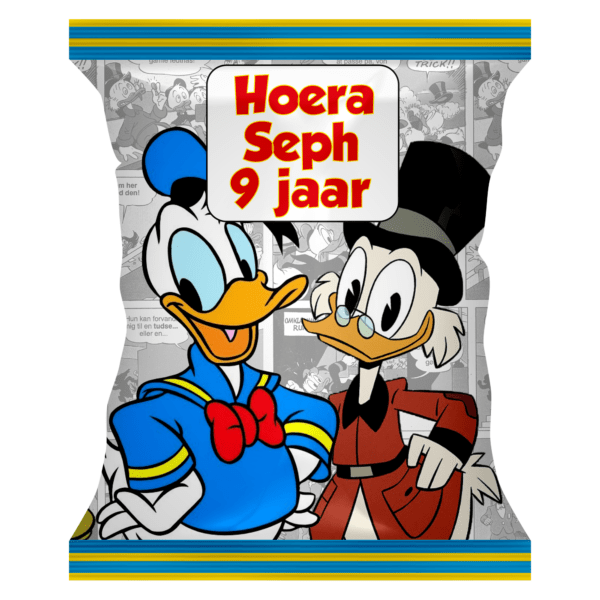 Donald Duck snoepzak label