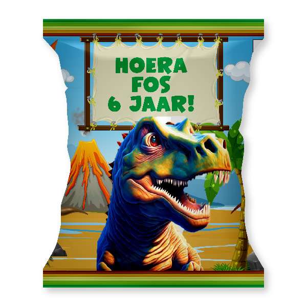 dinosaurus chips zakje dino traktatie
