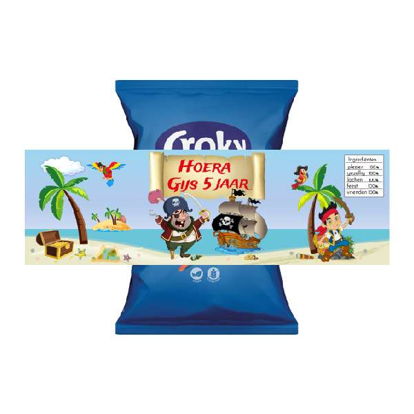 chips wikkel piraat piraten traktatie