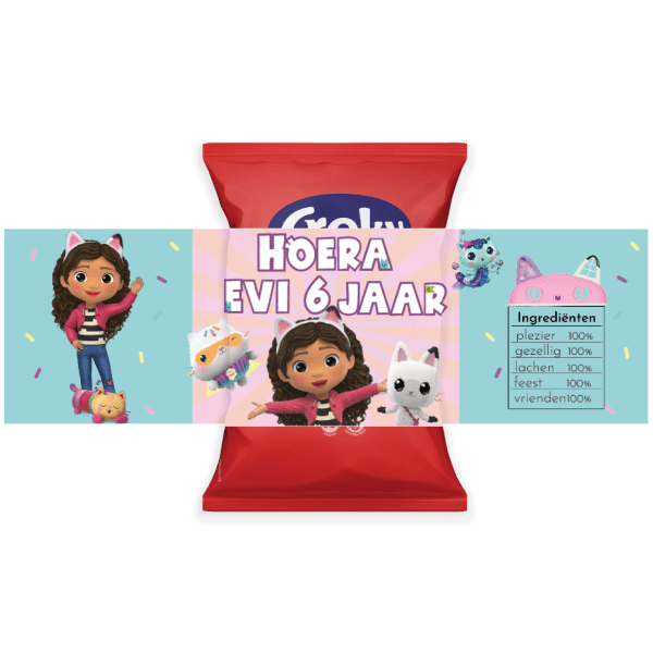 Gabby's Poppenhuis chips wikkel traktatie