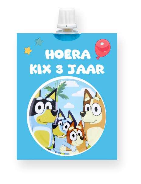 Bluey knijpfruit wikkel