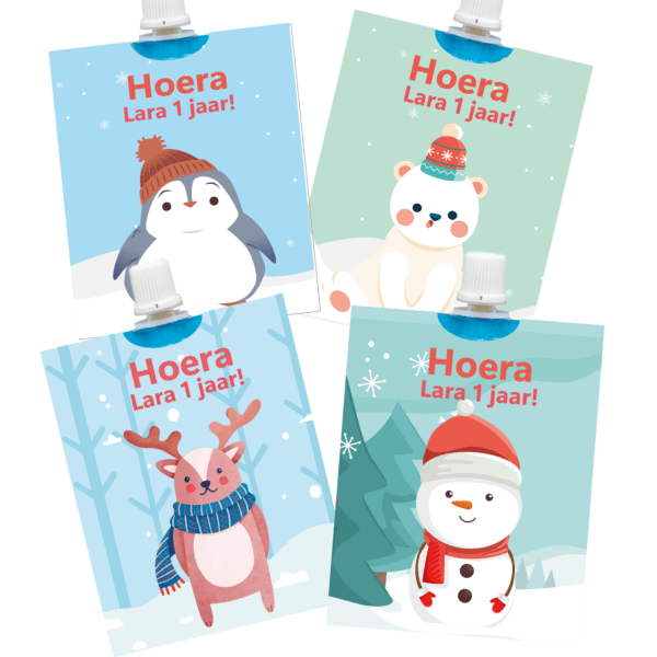 Knijpfruit wikkel winter set van 4